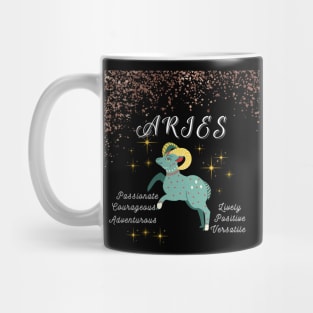 Aries ♈🐏 Zodiac Sign Astrology Tshirt Design Mug